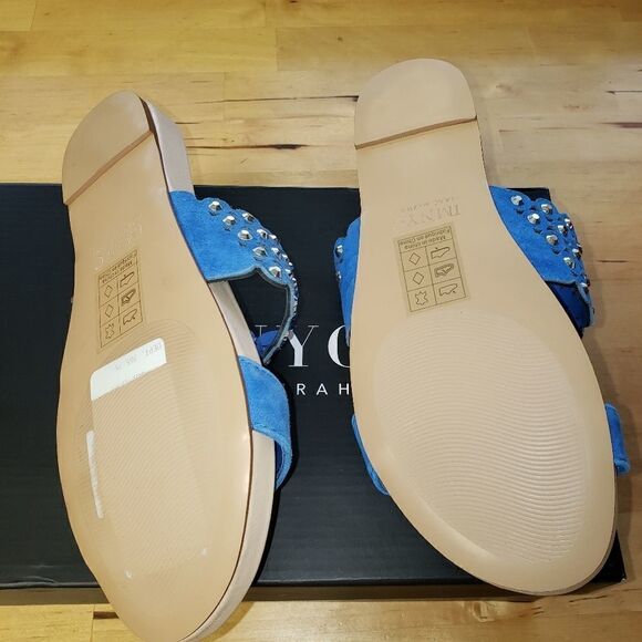 IMNYC Isaac Mizrahi Open Toe Studded Sandal - Picture 3 of 5